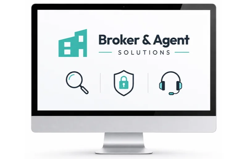 Broker & Agent Solutions support: search, security, and live help